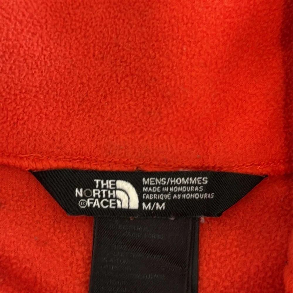The North Face Classic Orange Fleece with Gray Pocket size M